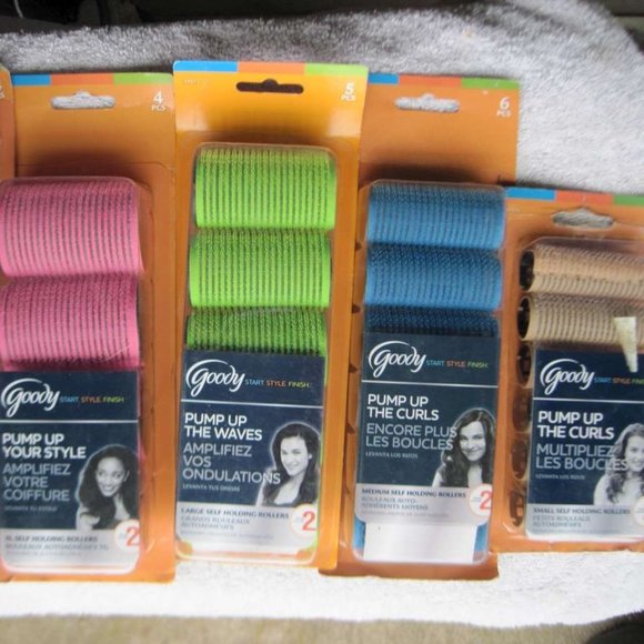 Goody Self Holding Rollers Waves Volume Curls Hair Curlers Small Large XL Jumbo - Picture 1 of 16